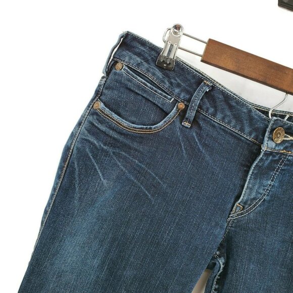 Silver Santorini Jeans Womens Size 30 Straight Leg Low‎ Rise Dark Wash 32 X 26 - Picture 3 of 10